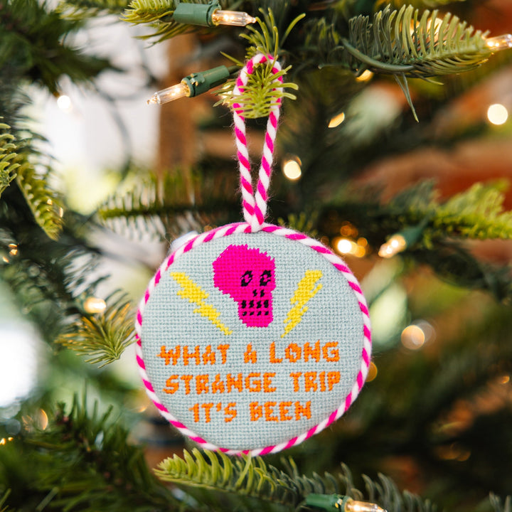 Needlepoint Ornament - Long Strange Trip