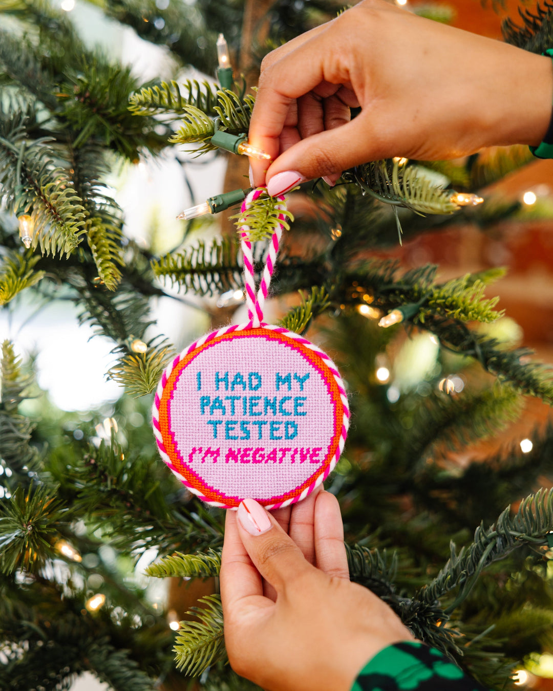 Needlepoint Ornament - Patience