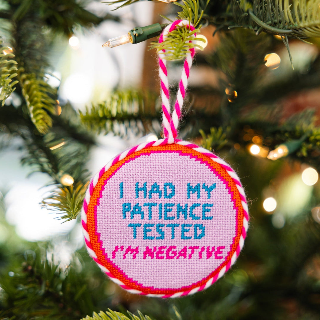Needlepoint Ornament - Patience