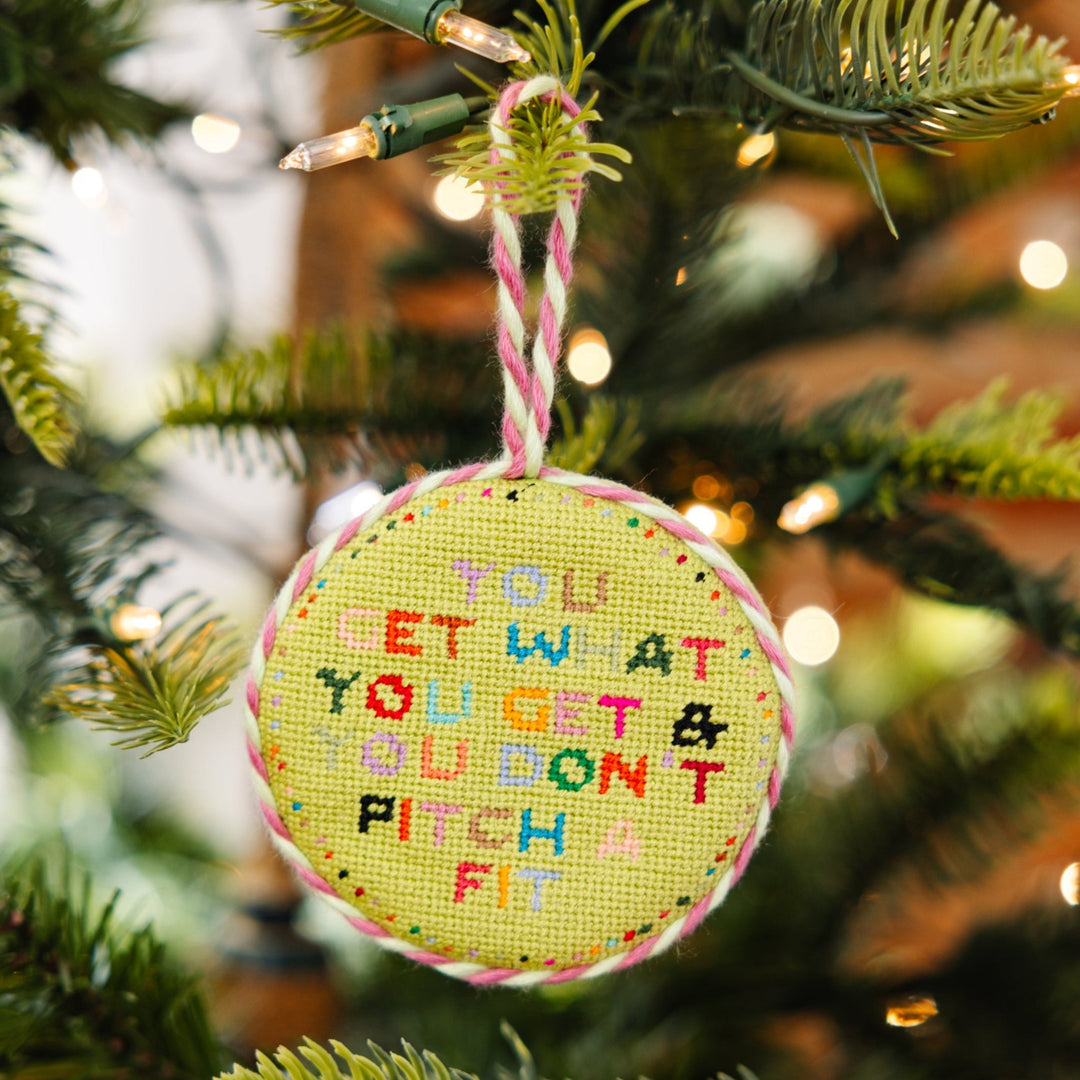 Needlepoint Ornament - Get What You Get
