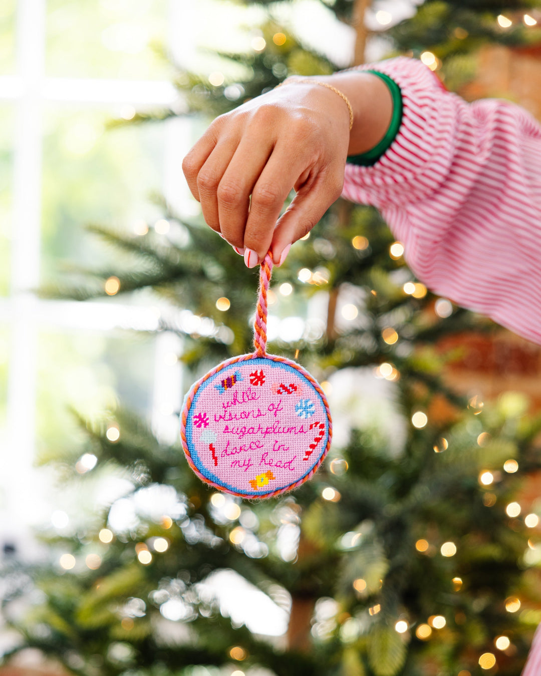 Needlepoint Ornament - Sugar Plums