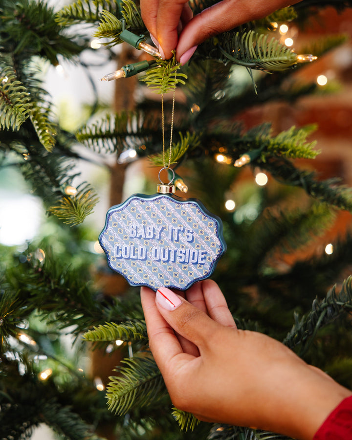 Scallop Ornament - Baby It's Cold Outside