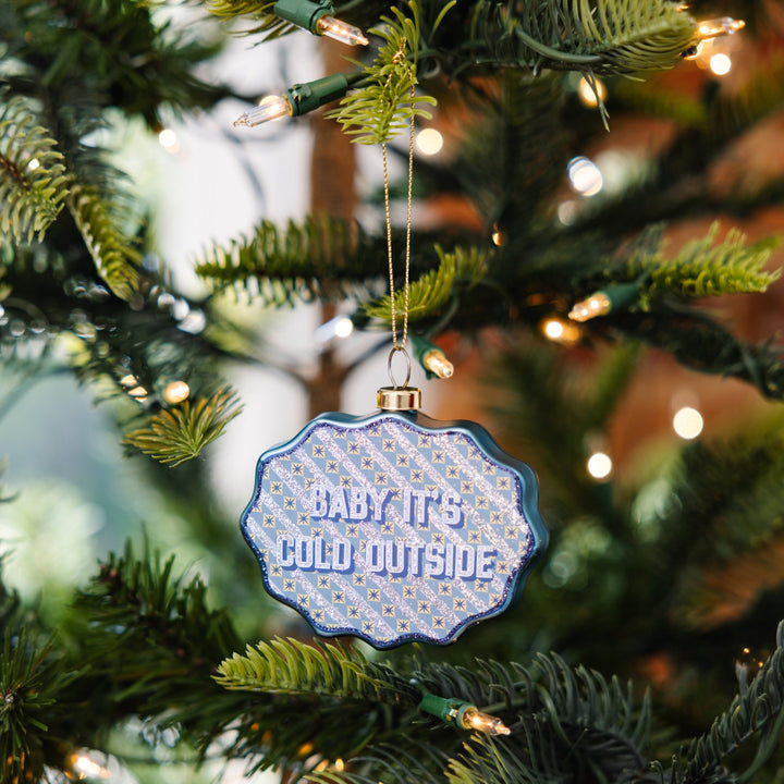Scallop Ornament - Baby It's Cold Outside
