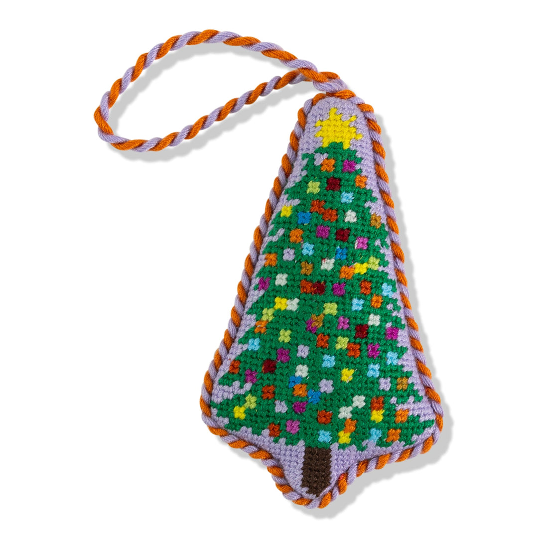 Needlepoint Icon Ornament - Christmas Tree