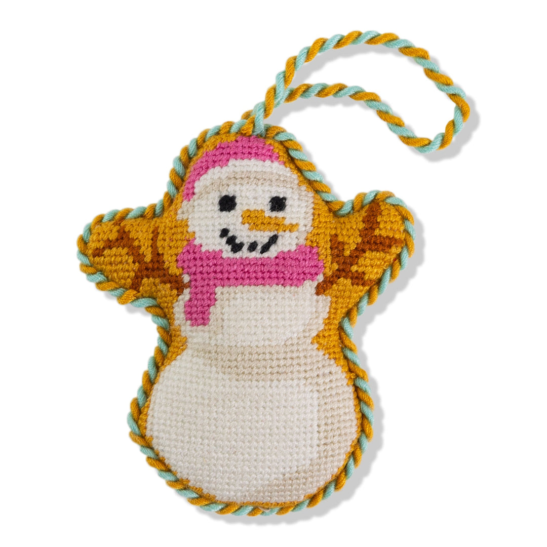 Needlepoint Icon Ornament - Snowman