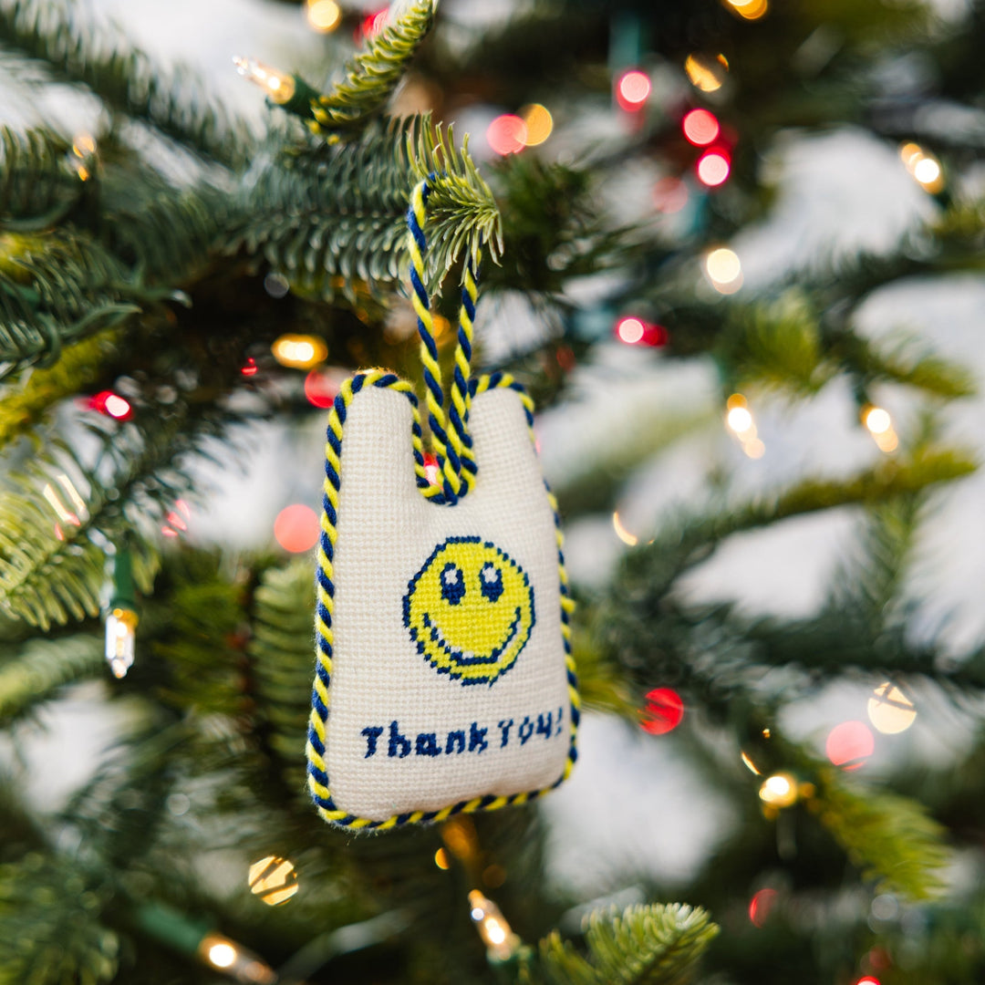 Needlepoint Icon Ornament - Takeaway Bag