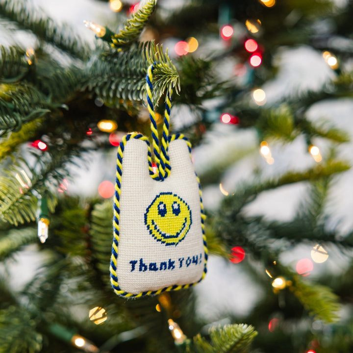Needlepoint Icon Ornament - Takeaway Bag