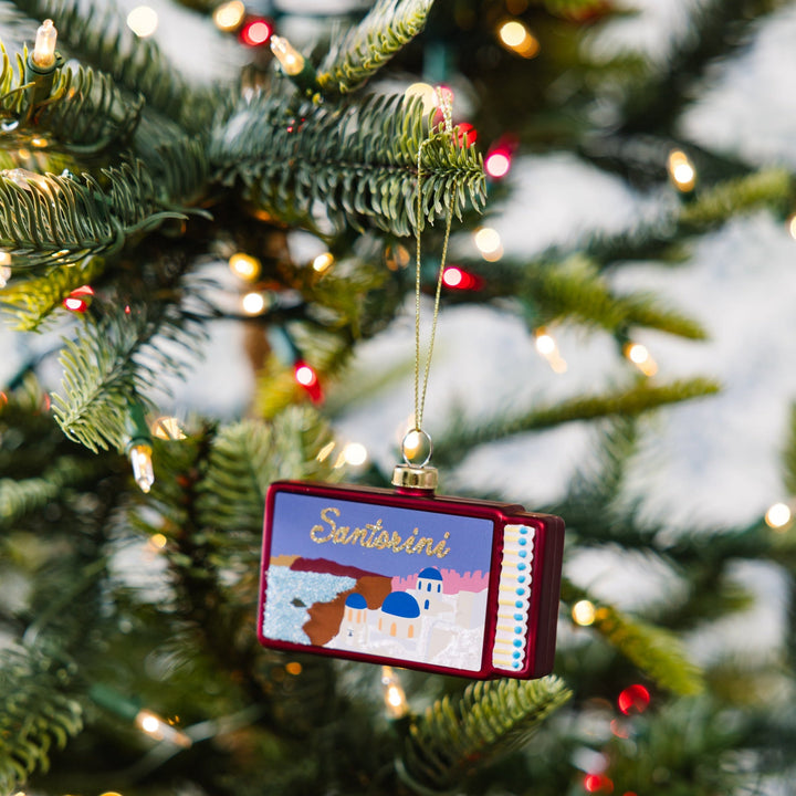 Matchbook Ornament - Santorini