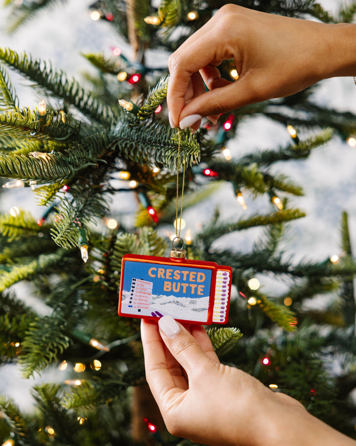 Matchbook Ornament - Crested Butte