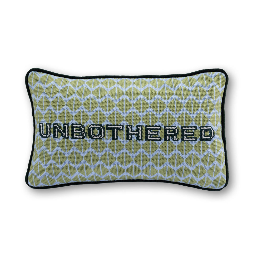 Unbothered Needlepoint Pillow