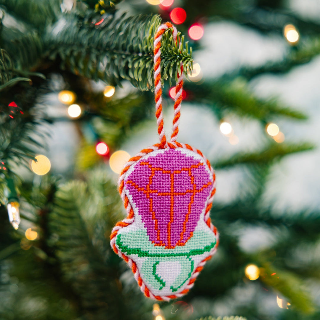 Needlepoint Icon Ornament - Ring Pop