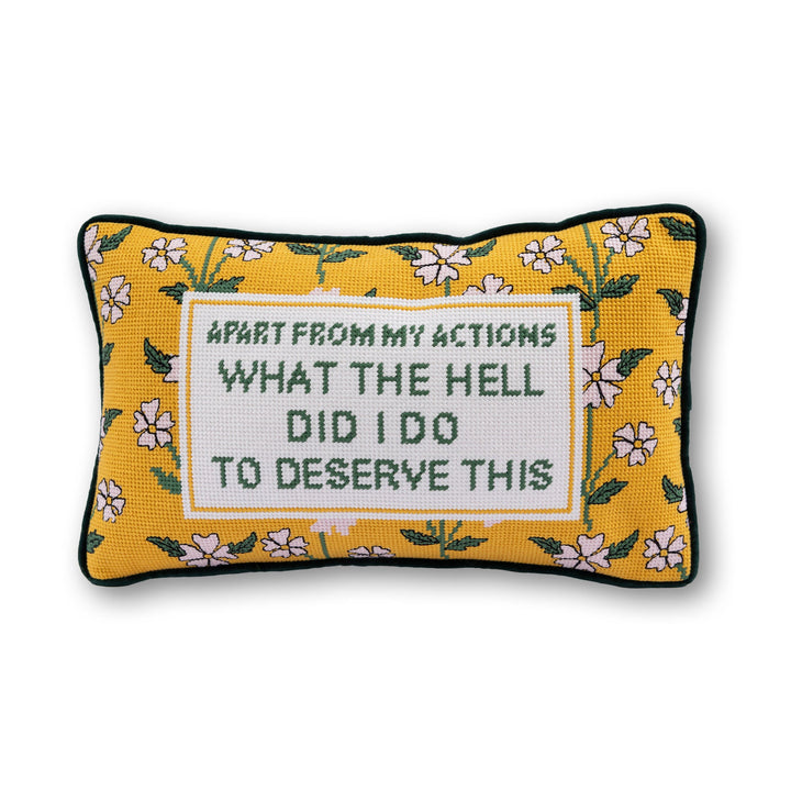 What the Hell Needlepoint Pillow