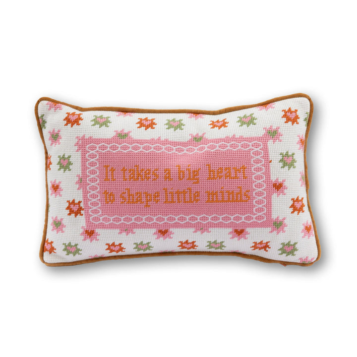 Big Heart Needlepoint Pillow