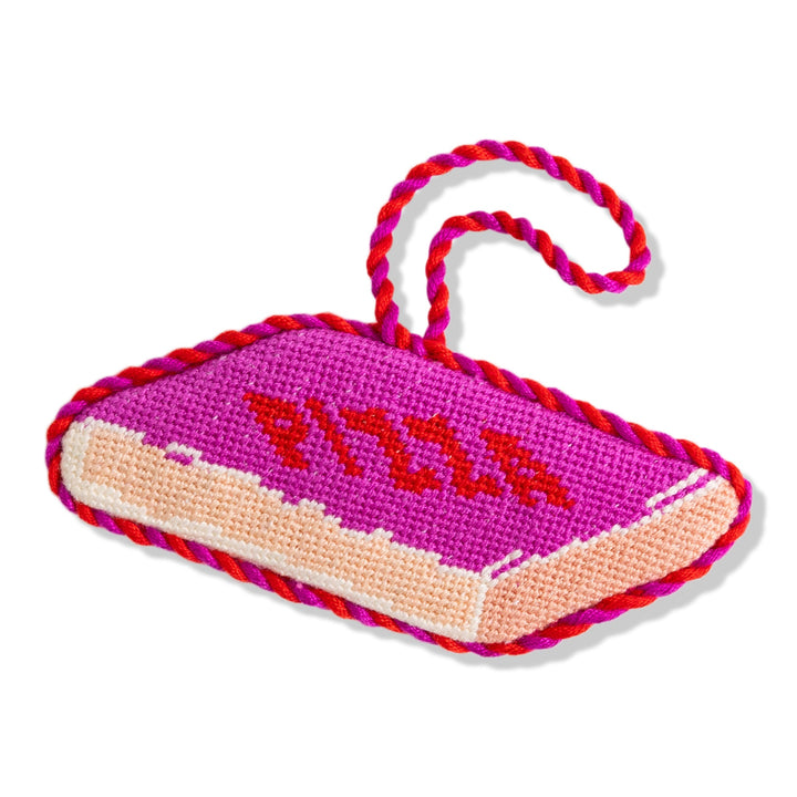 Needlepoint Icon Ornament - Pizza Box