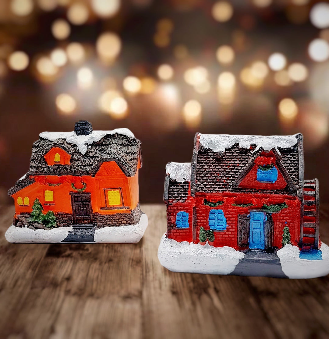 Orange House. Christmas Village Wizardi F07-N1-1-6542-2D