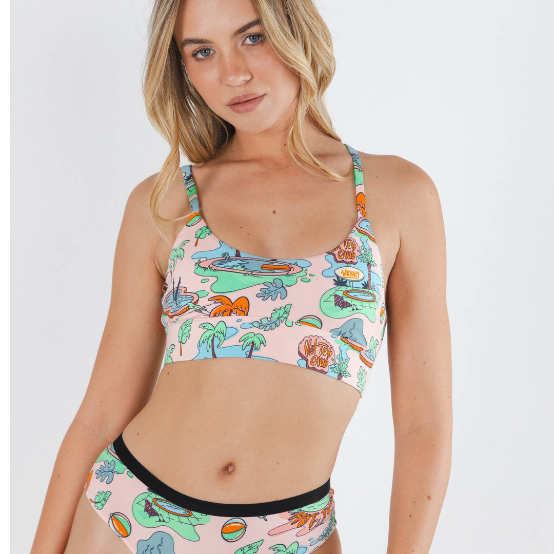 The Motel Hotel | Palm Springs Tropical Boob Hammock™ Scoop Bralette