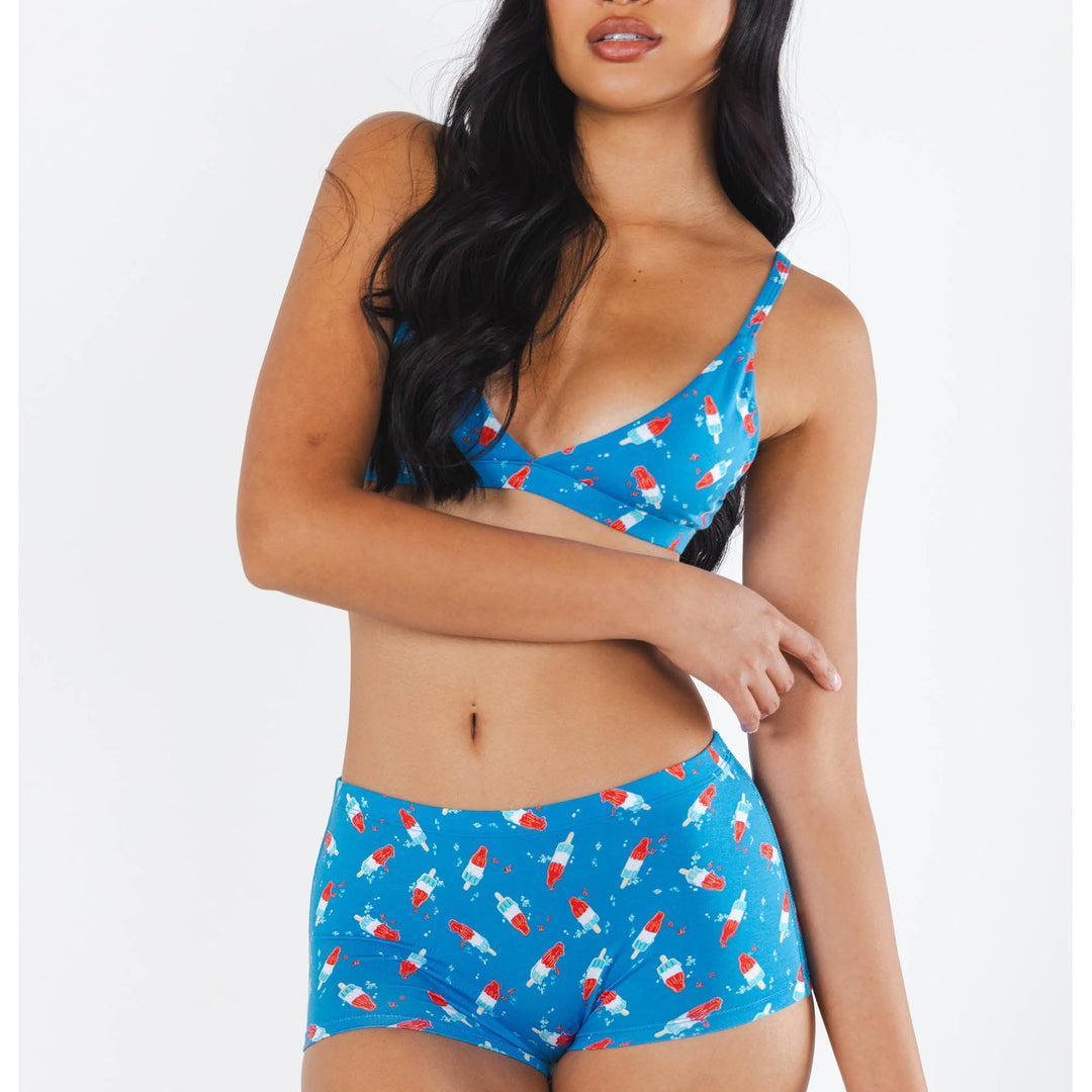 The Popsicle Stick | USA Popsicle Modal Boyshort Underwear