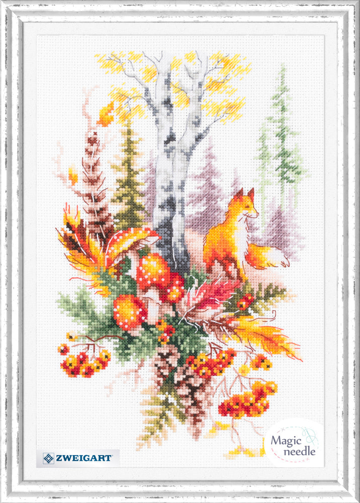 Autumn Forest Spirit Counted Cross Stitch Kit by Magic Needle 250-698