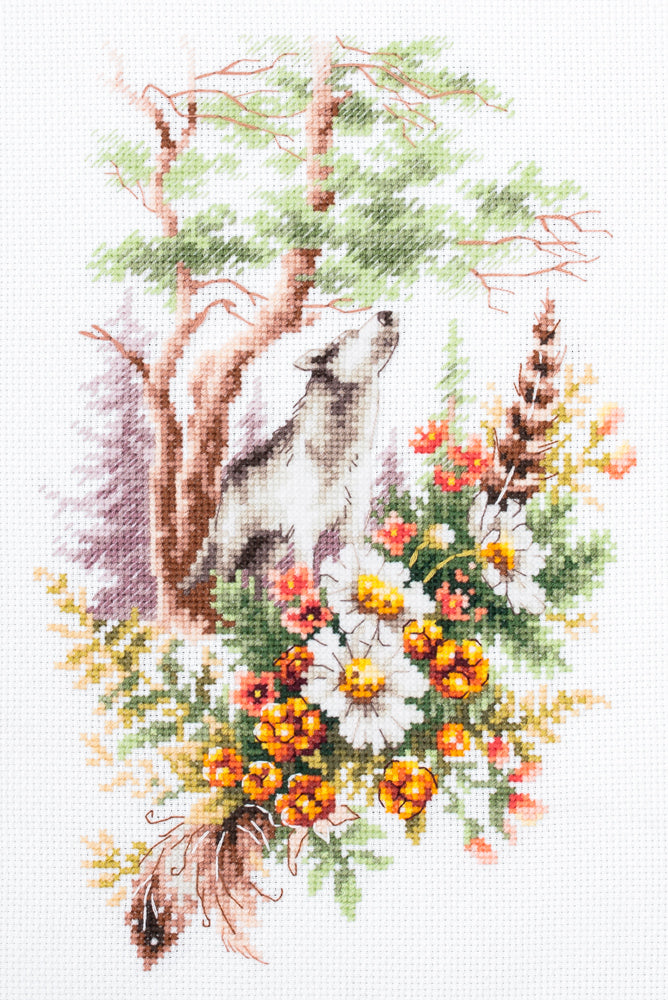 Summer Forest Spirit Counted Cross Stitch Kit by Magic Needle 250-699
