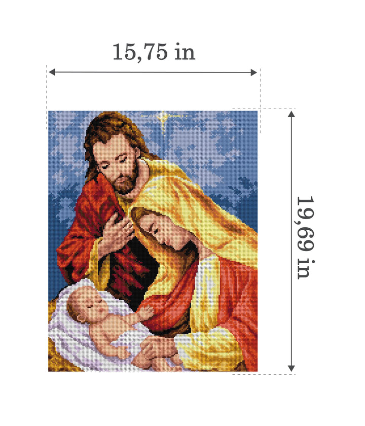 Gobelin canvas for halfstitch without yarn Birth of Christ 2525M