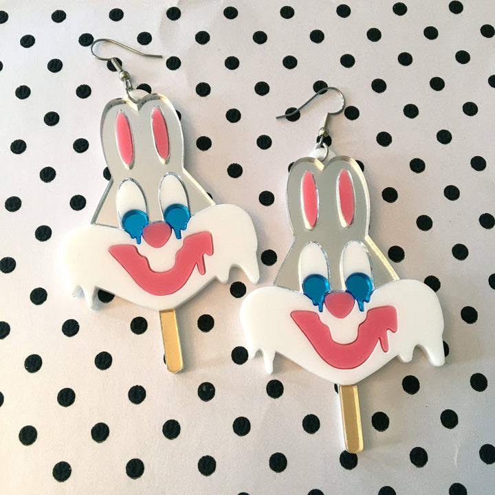 Melty Bugs Bunny Popsicle Earrings