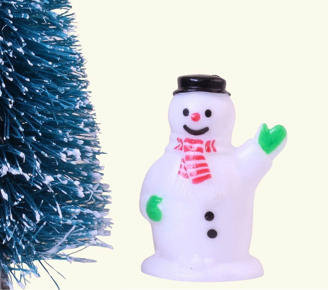 Vintage-Style Hand-Painted Miniature Snowman Figure