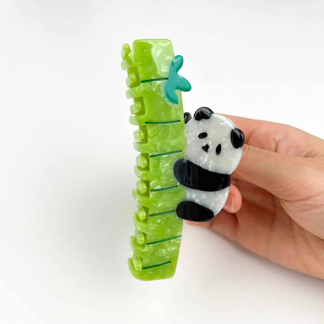 Bamboo Panda Hair Claw Clip