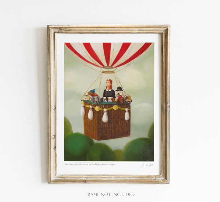 Miss Moon Lesson Two Art Print- 8.5 "X 11"