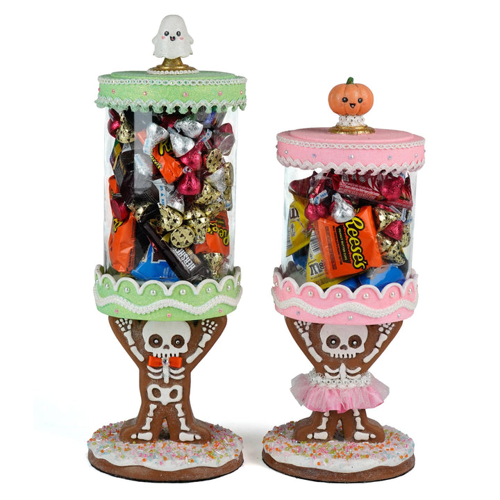 Gingerdead Jack and Jill Candy Canisters Set of 2 | Halloween Decor | Katherine's Collection
