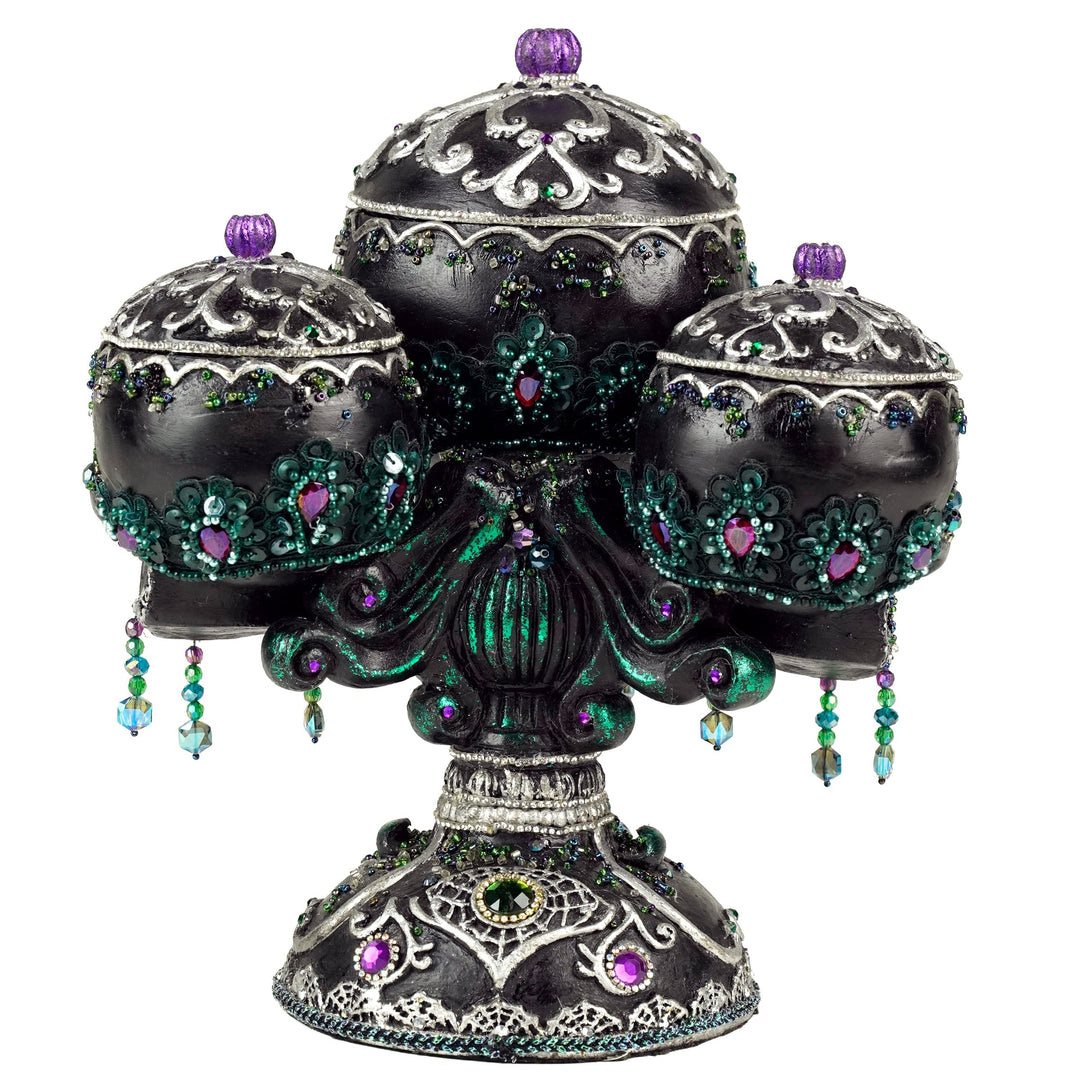 Tri-Skull Candy Bowls | Halloween Decor | Katherine's Collection