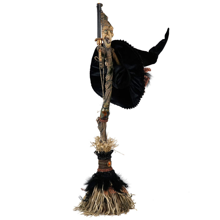 Bramble Broom with Witch Hat | Halloween Decor | Katherine's Collection