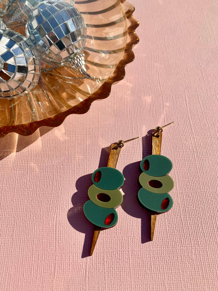 Olive the Feels Acrylic Statement Earrings