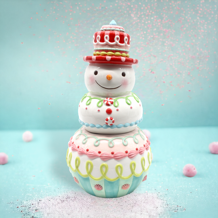 Snowman Candy Cookie Jar by December Diamonds