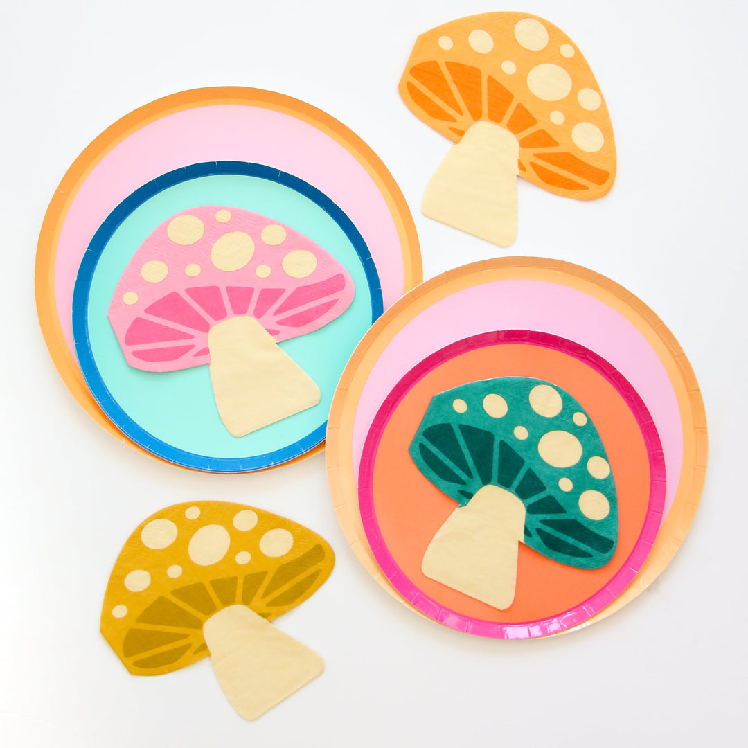 Mushroom paper napkins