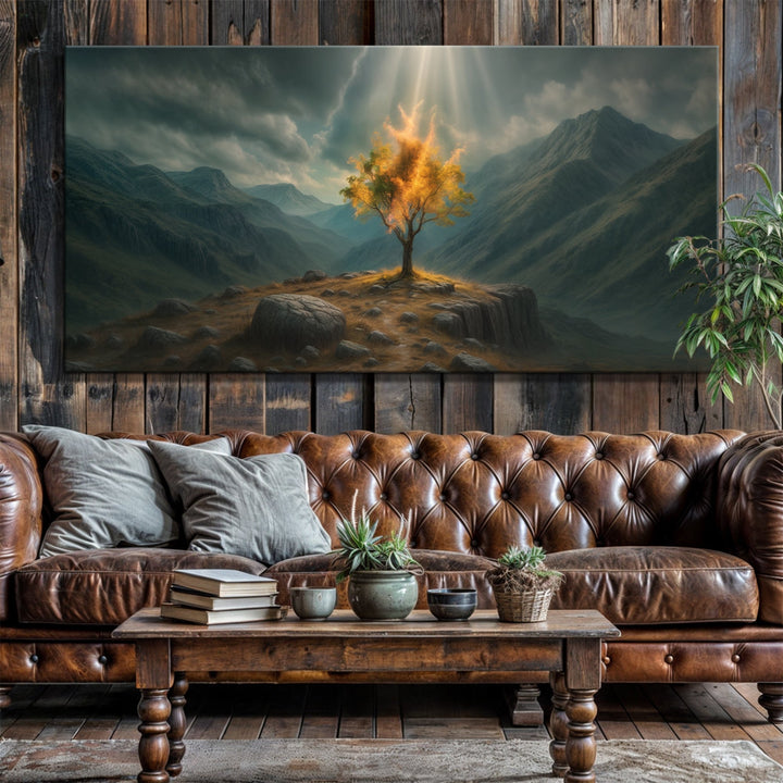 Burning Bush - Faith Wall Art VII