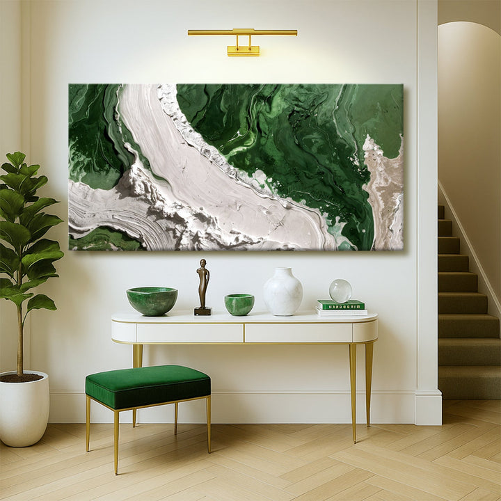 Green Rivers Abstract Wall Art IV