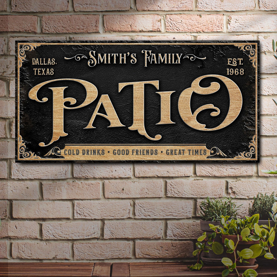 Personalized Patio Sign II