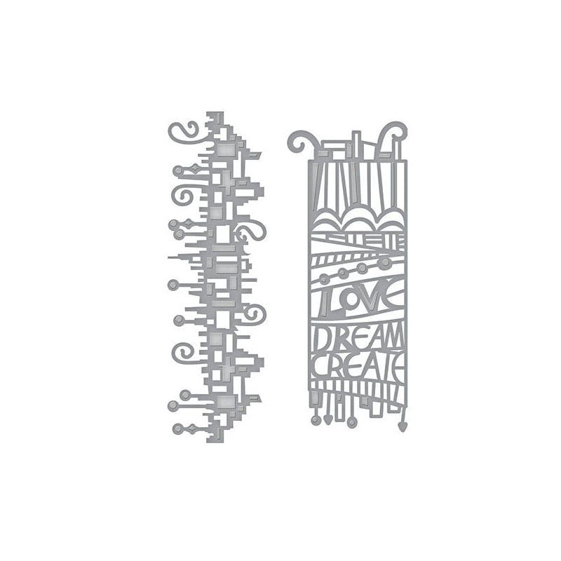 Bookshelf Scrapbooking Cutting Die by Wizardi QJ88