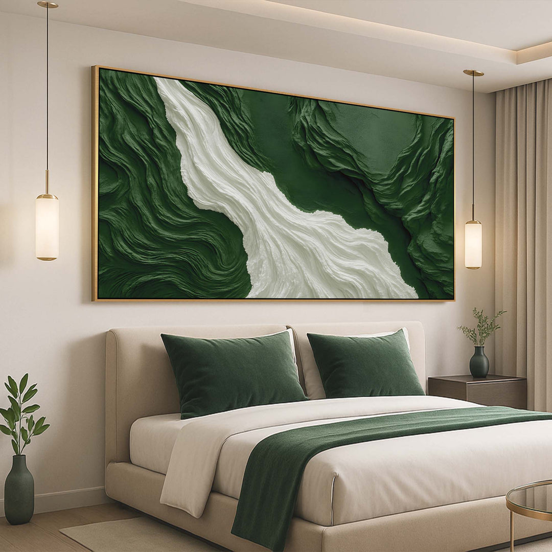 Green Rivers Abstract Wall Art