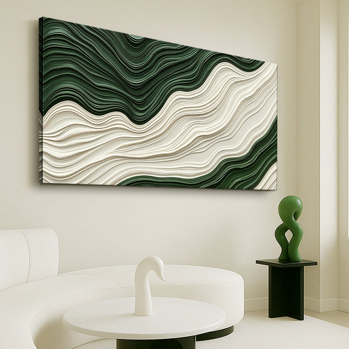 Green Rivers Abstract Wall Art VIII