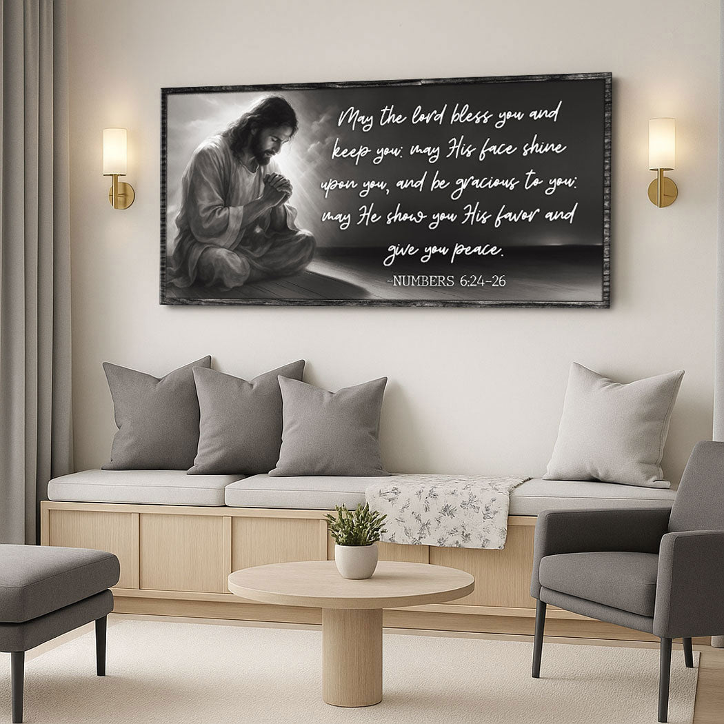 Numbers 6:24-26 - May The Lord Bless You Faith Sign II