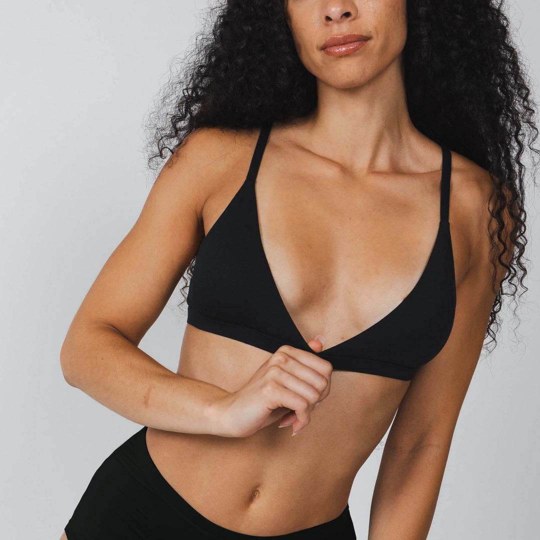 The Threat Level Midnight | Black Boob Hammock™ Triangle Bralette