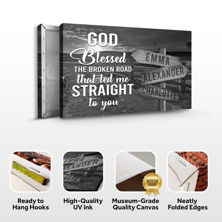 That Led Me To You Family Names Sign