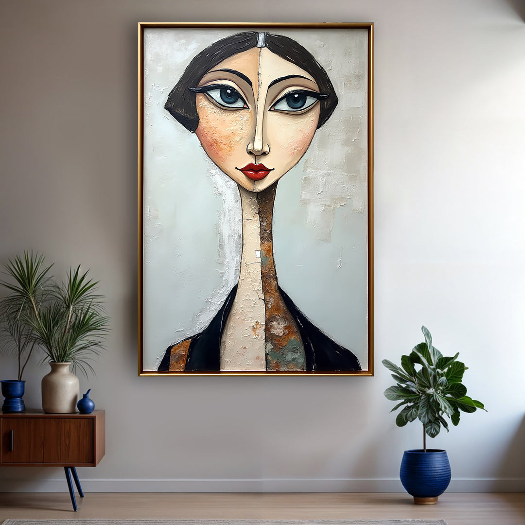 Serene Graze Figurative Impasto Wall Art