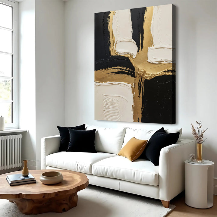 Black White and Gold Wall Art