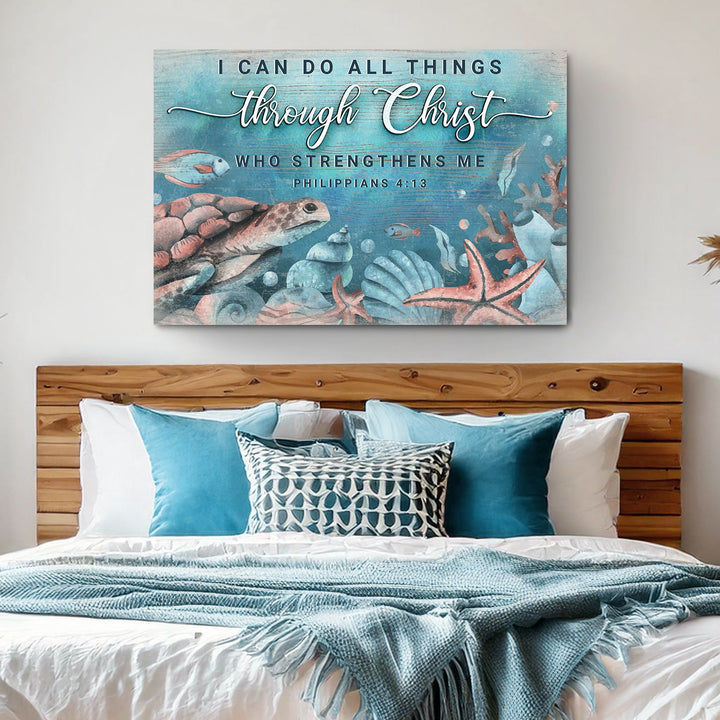 I Can Do All Things Through Christ Faith Sign V