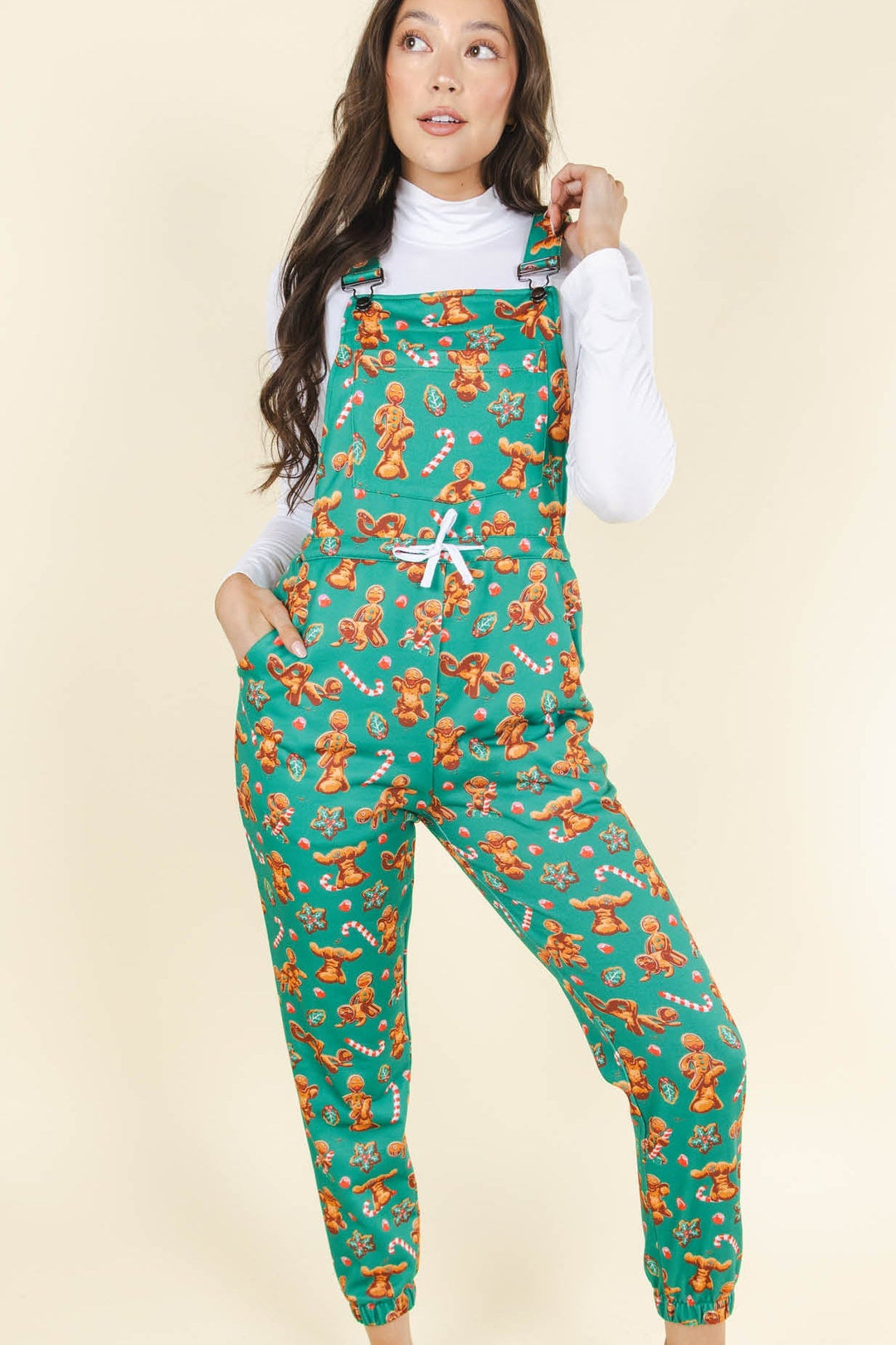 The Ginger Rail | Gingerbread Women's Pajamaralls®