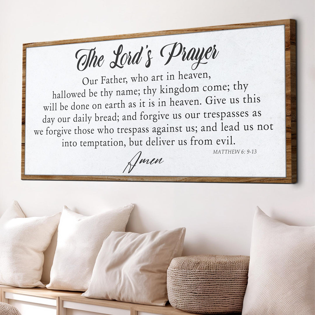 The Lord's Prayer Faith Sign II