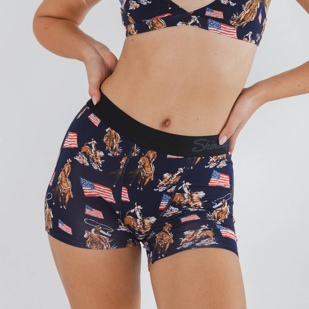 The Bootstraps & Chaps | Americana Cowboy Women’s Boxers