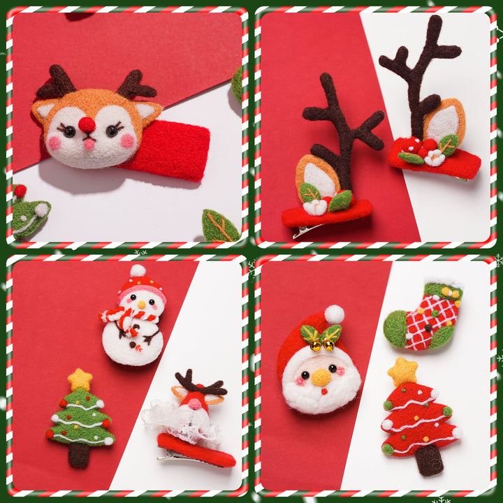 Christmas Needle Felting Kit. Wizardi DIY Wool Craft Kit F07N8-Z-13
